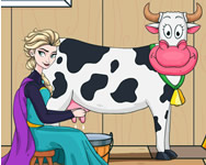 jegvarazs - Elsa milking cow