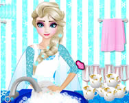 Elsa washing dishes online jtk