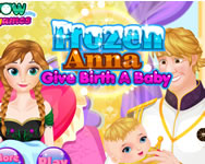 Frozen Anna give a baby jtk